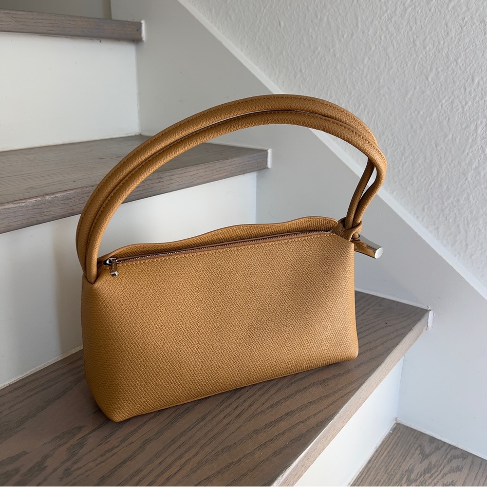NWOT Longchamp Le Roseau M Leather Shoulder Bag in Walnut Brown - Picture 8 of 13